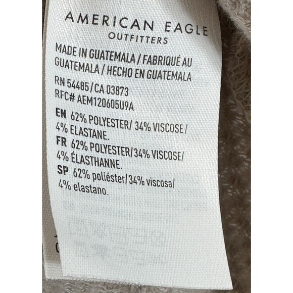 American Eagle Outfitters Top Women S Soft & Sexy Plush Pullover Waffle-Weave - Picture 12 of 12